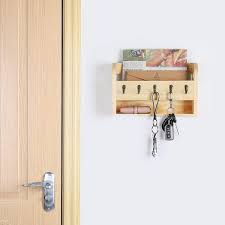 Key Hooks Rustic Wall Mail Sorter