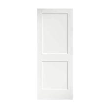Eightdoors 30 In X 80 In X 1 3 8 In Shaker White Primed 2 Panel Solid Core Wood Interior Slab Door