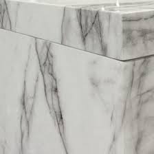 Faux Marble Waterfall Bar Height Table