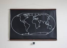 Buy Chalkboard World Map Large Size