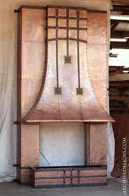 Hammered Copper Fireplace Hood