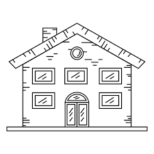 Mansion House Line Style Icon Png Svg