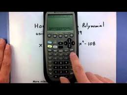Polynomial Using The Ti 89 Calculator