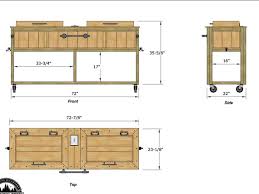 Double Cooler Stand Plans Patio Cooler
