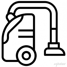 Icon Of Vacuum Cleaner Line Design