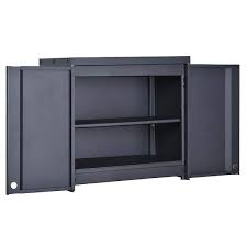 Edsal Ready To Assemble Wall Cabinet 28 In X 14 In Dx 26 In Black Rta281426 Blk