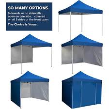 Blue Pop Up Sidewall Canopy Tent