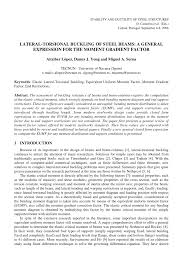 lateral torsional buckling of steel