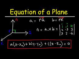 How To Find The Equation Of A Plane