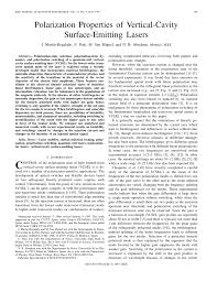vertical cavity surface emitting lasers