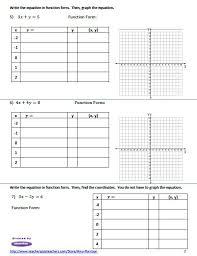 Linear Equations Worksheet Create A