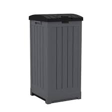 Suncast 39 Gal Resin Patio Trash Can