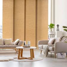 Godear Design Adjustable Sliding Panel Track Blind 45 8 Inch 86 Inch W X 96 Inch H Vertical Blinds Light Filtering Twist Roll Size 45 8 86 W X