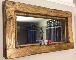 Rustic Oak Framed Mirrors Rustic