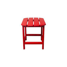 St Charles Plastic Side Table Newtechwood Color Ruby Red