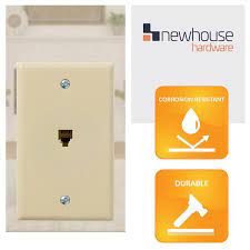 Telephone Data Jack Wall Plate 6p4c