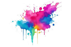Colorful Ink Splash Paint Splatter