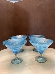 Crate And Barrel Blue Glassware