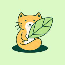 Cat Kitten Pets Cute Playing Leaf Plant