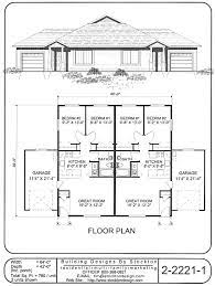 Duplex House Floor Home Building Plans