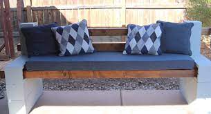 Diy Bench Out Of Cinder Blocks