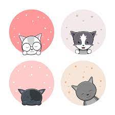 Cute Cat Doodle Banner Backgrounds Icon