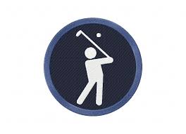 Golf Icon Includes Both Applique And
