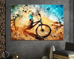 Mtb Mountain Bike Canvas Print