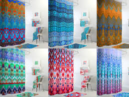 Custom Extra Long Shower Curtain Boho
