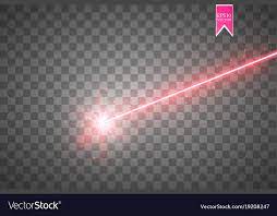 abstract red laser beam isolated on