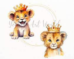 Cute Baby Lion King Png Bundle Digital