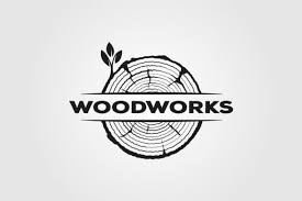 Vintage Wood Icon Logo Vector Symbol