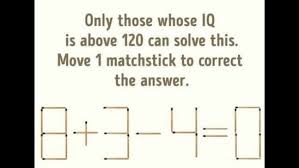 Equation By Moving Just One Matchstick