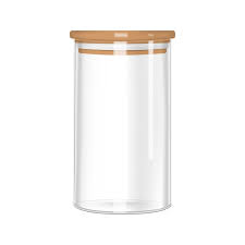 Glass Jar With Airtight Seal Bamboo Lid