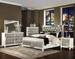 Queen Bed Mirrored Bedroom Furniture