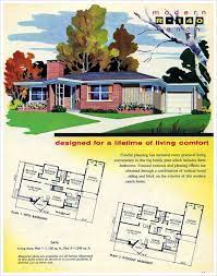 1950s Ranch House Plan Ranch House