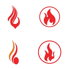 Fire Logo Modern Simple Gradient Flame