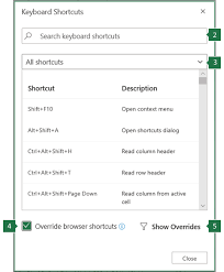 Keyboard Shortcuts In Excel Microsoft