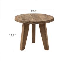 Solid Wood Table Round Low Profile