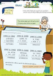 Carbon Miss Math Worksheet For Grade 5