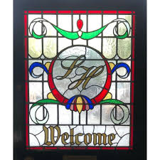 Door Stained Glass Lh Welcome