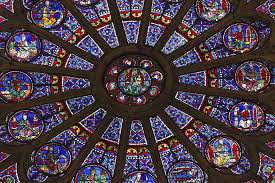 Notre Dame Cathedral Paris Stained