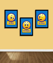 Wall Art Emoji Print Smiley Face Art
