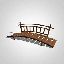 Wooden Bridge 3d Model