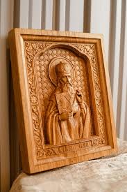 Saint Basil The Great Wooden Carved