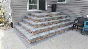 Stone Patio Stairs Traditional