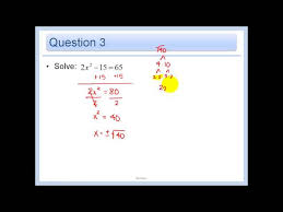 4 5 Solving Quadratic Equations By