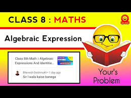 Algebraic Expression Class 8 Maths