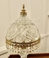 Art Deco Glass Lamp And Glass Shade