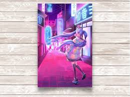 Miku Vocaloid Poster Print Hatsune Miku